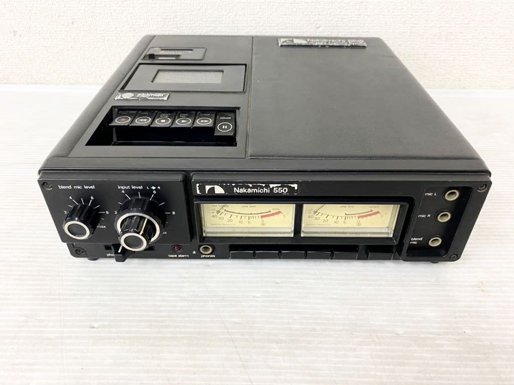 R030502 Nakamichi 550 Versatile Cassette System カセットデッキ【ジャンク】動作未確認 本体のみ ...