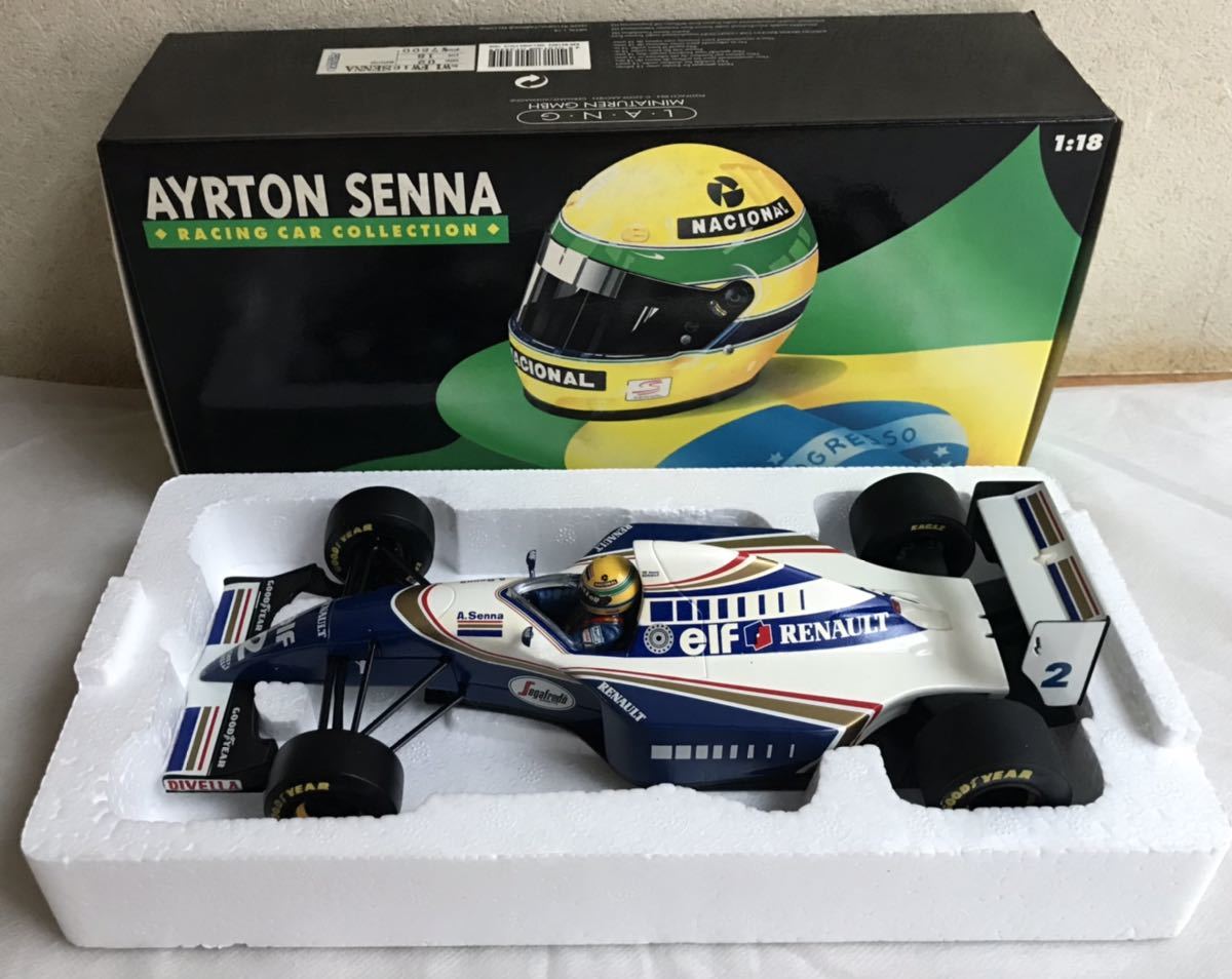 1円スタート アイルトンセナ 最後のF1マシン 1/18 ウィリアムズFW16の