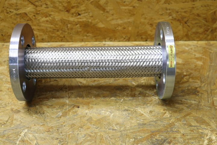 NFK 標準フランジ式フレキシブルホース(カラー式) フランジ10K/SUS304(ALLSUS304) 32A×1800L ■▼134-0652 NK-3100/10K-SUS304-32A-1800L 1本 NFK⁄標準フランジ式フレキシブルホース(カラー式) フランジ10K／SS400