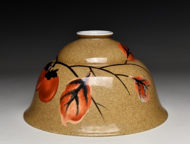 オールドノリタケ 則武 日陶 柿図シェード 電笠 照明 小さな柿 蔵c5867