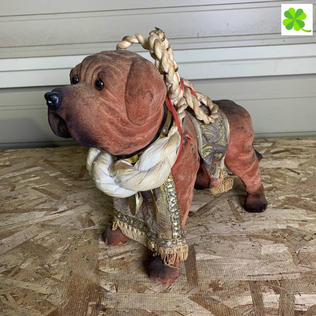 甲hk7232 和小物 土佐犬 置物 横綱 刺繍前掛け 刺繍銅垂れ 玄関 戸棚 床の間置物 インテリア コレクション の落札情報詳細 ヤフオク落札価格情報 オークフリー スマートフォン版