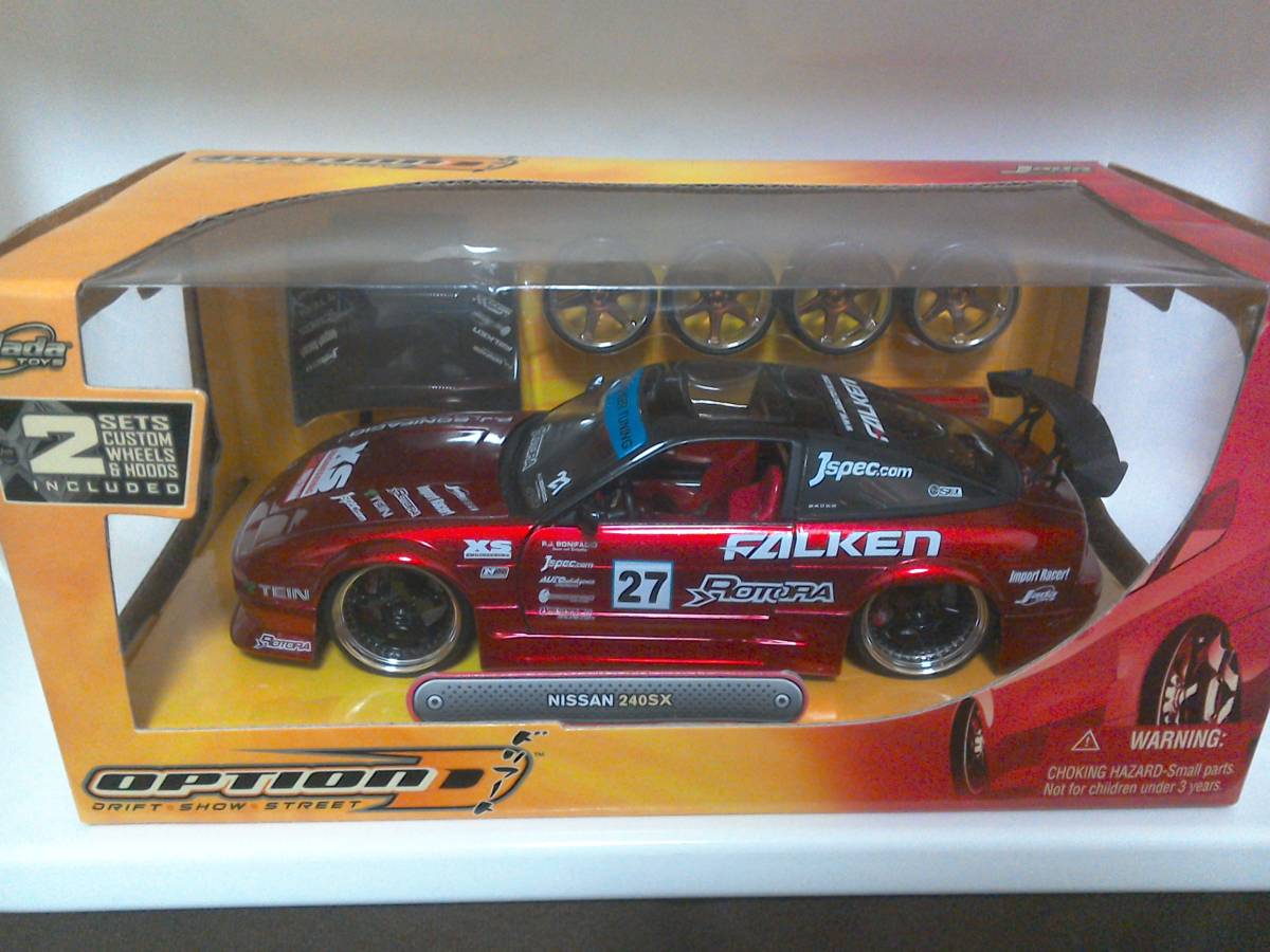 Jada TOYS ] 1/24 OPTION DRIFT NISSAN 240SX ： オプション ドリフト