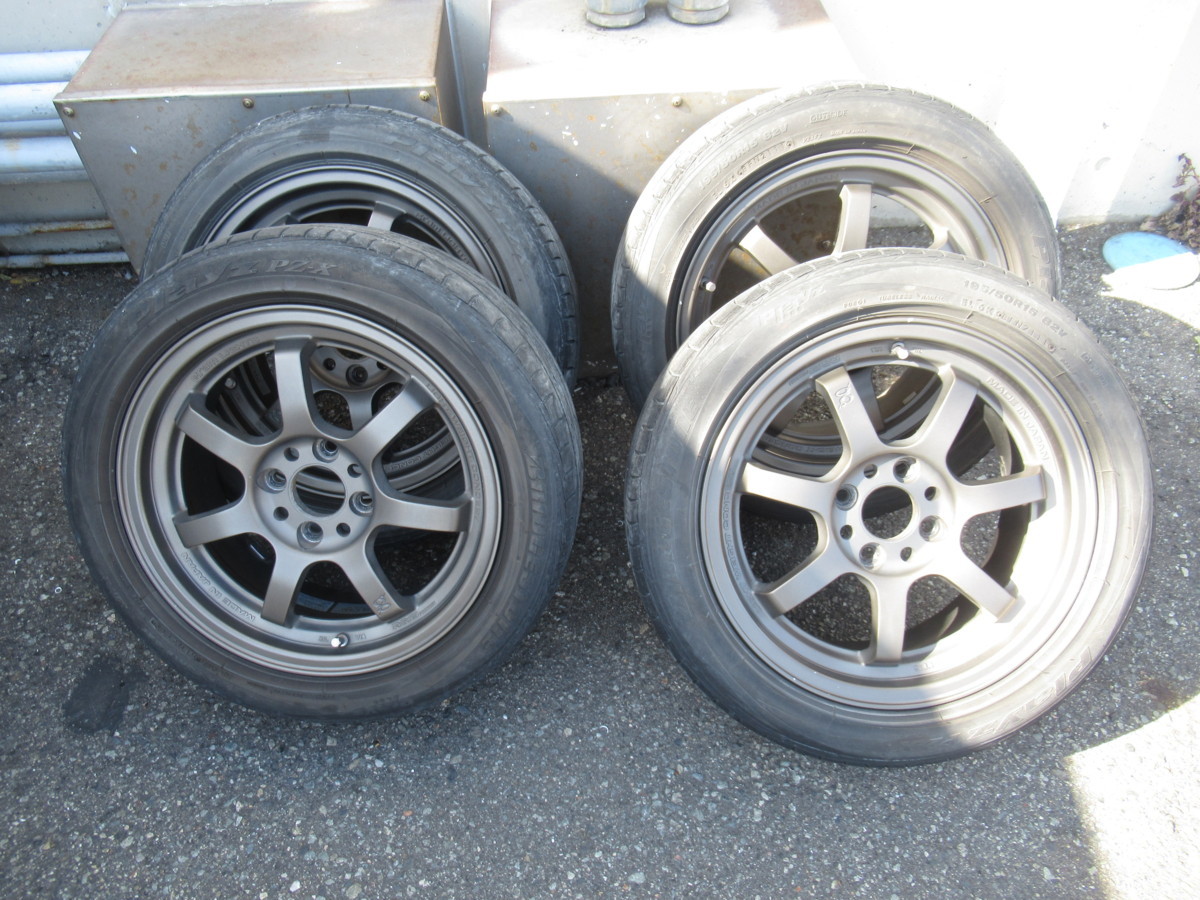 131] RAYS GRAM LIGHTS 57S 15インチ 4本セット 6 1/2JJ +38 PCD100 4