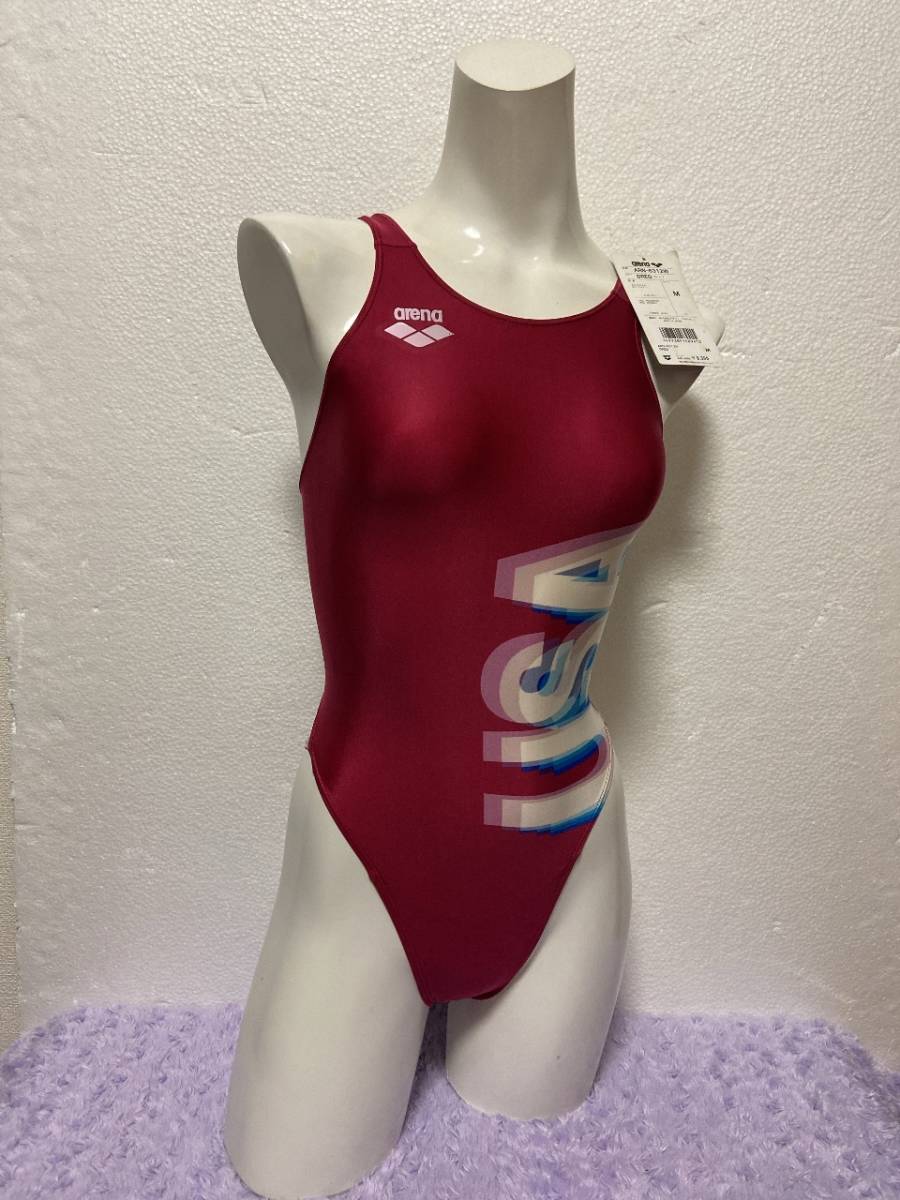 新品】アリーナ 競泳水着 ストラッシュ メダリストライン 即決 女Mの