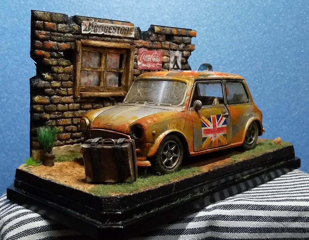 1 32 自作情景ジオラマ ミニクーパー 旧車 草ヒロ 錆塗装 塗装済み完成品 の落札情報詳細 ヤフオク落札価格情報 オークフリー スマートフォン版