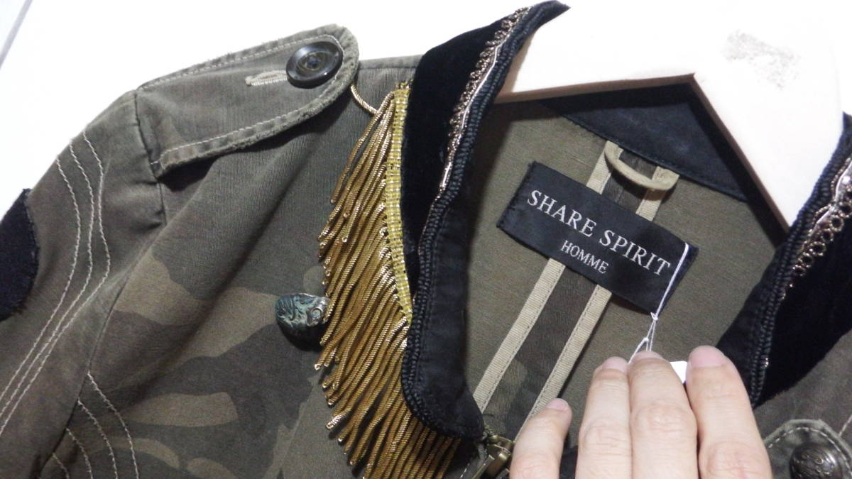 SHARE SPIRIT ジャケット　シルクアリアナポレオン SHARE SPIRIT ジャケットシルクアリアナポレオン