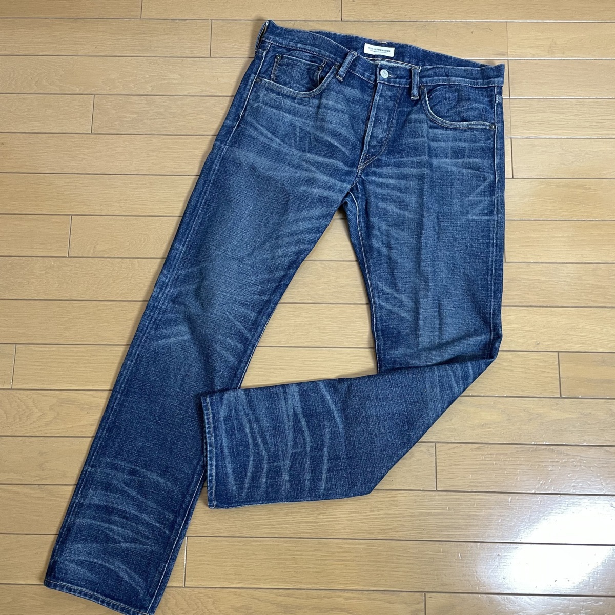 N117 18 Ron Herman Denim ジーパン ロンハーマンデニム W33 L32 ブルー ジーンズ ボトムス デニム ダメージ加工 メンズ の落札情報詳細 ヤフオク落札価格情報 オークフリー スマートフォン版