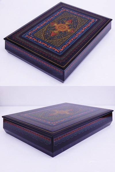 ♯讃岐漆器 2点セット!! 讃岐漆芸 山本れき堂 作 [彩蒟醤 文庫] [蒟醤