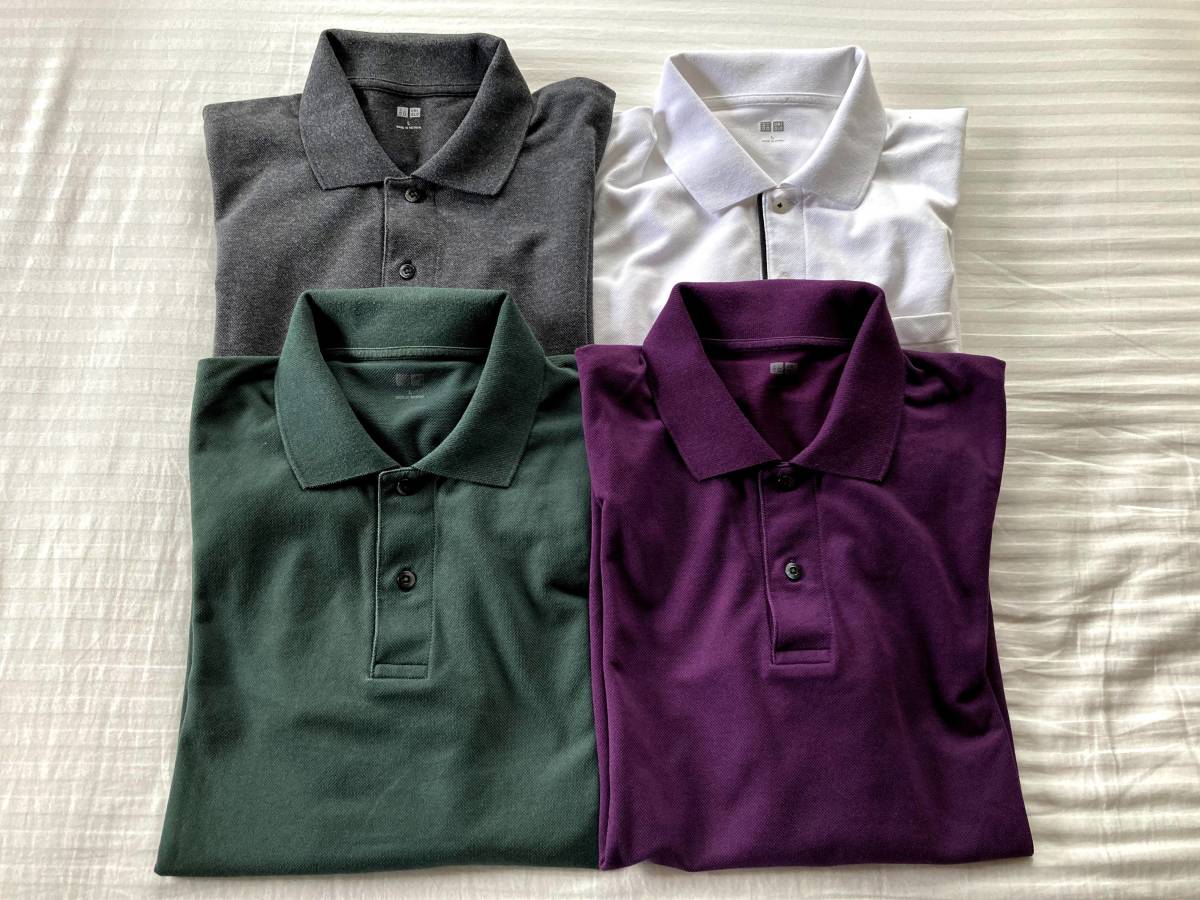 UNIQLO サイズL ドライカノコポロシャツ よかっ