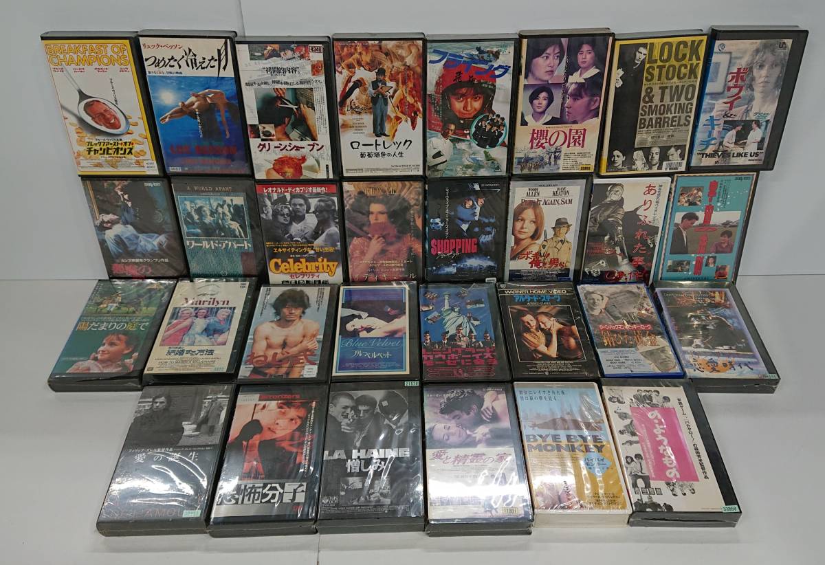 ジャンク】VHS ビデオテープ 映画 まとめ 未開封品、レンタル落ち含む