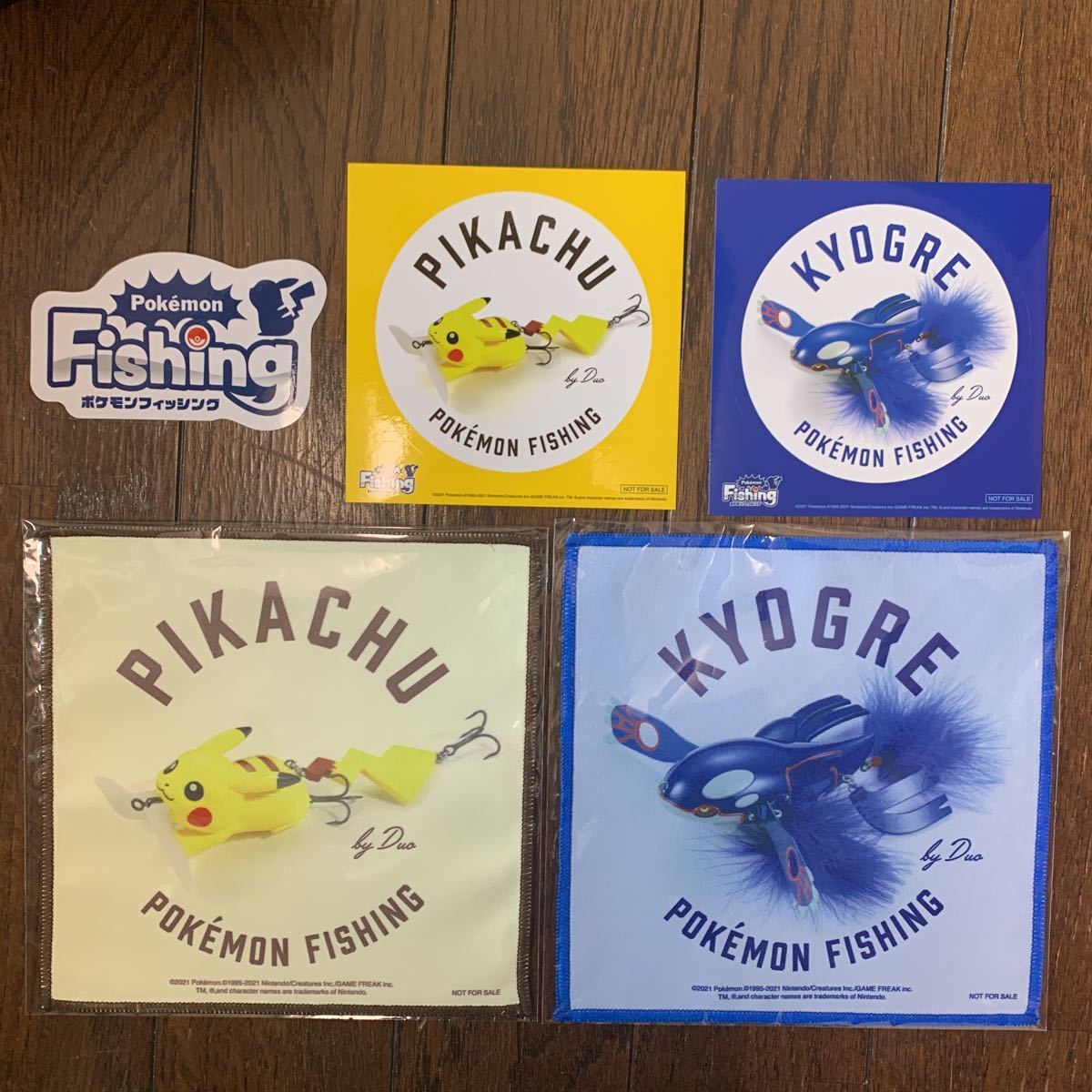 DUO ポケモンルアー ピカチュウ カイオーガ 非売品ステッカー