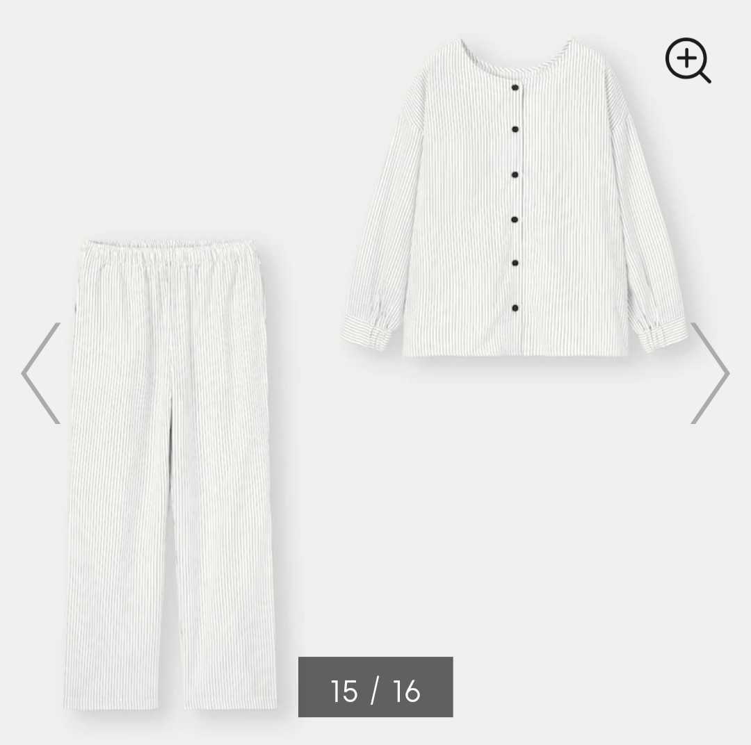 新品 Gu レーヨン ラウンジ セット オフホワイト Xxl 4l シャツ ストライプ ルームウェア 部屋着 パジャマ セットアップ 大きいサイズ リラコ の落札情報詳細 ヤフオク落札価格情報 オークフリー スマートフォン版