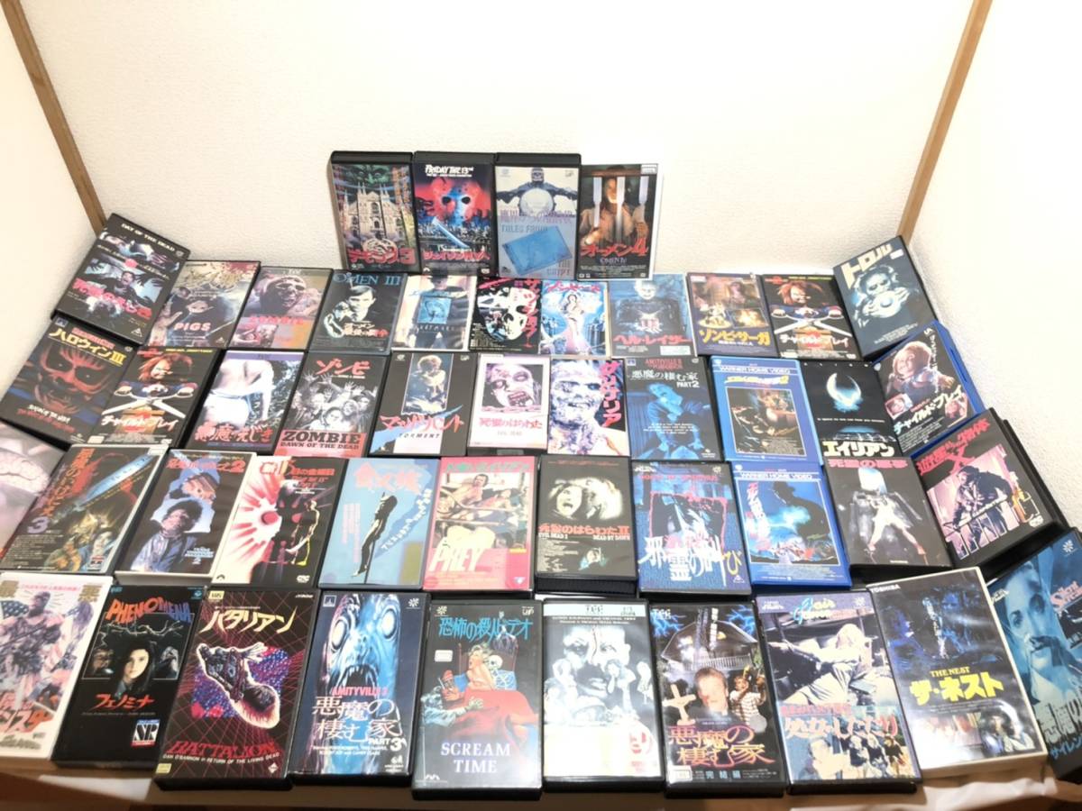 VHS ビデオテープ ホラー ゾンビ 死霊のはらわた 他 洋画 48本セット