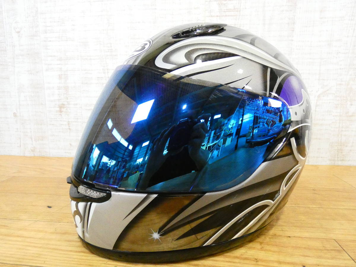 lk74□YAMAHA◇バイク用ヘルメット◇YF-5 ロールバーン エロッサ◇M
