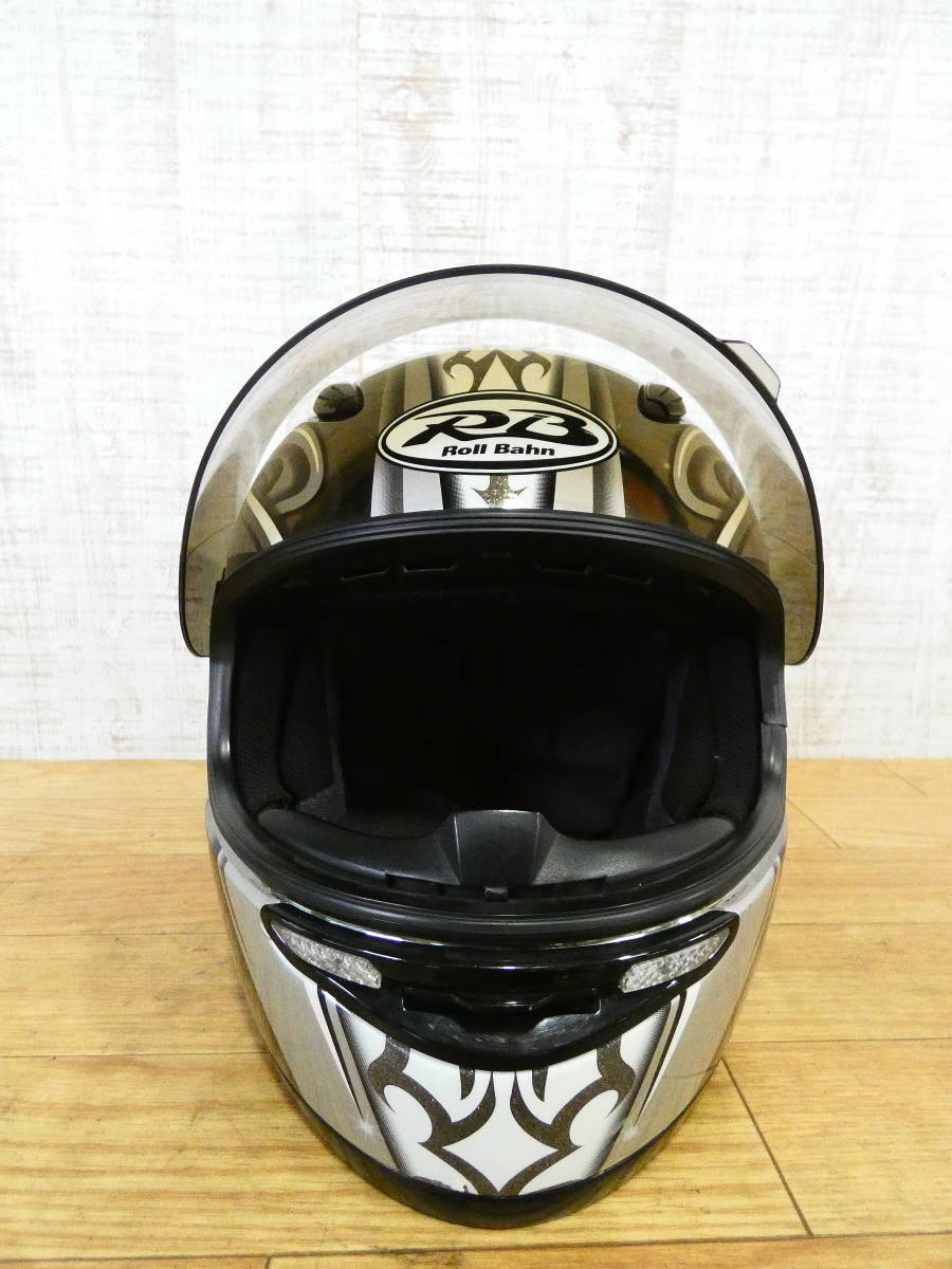 lk74□YAMAHA◇バイク用ヘルメット◇YF-5 ロールバーン エロッサ◇M
