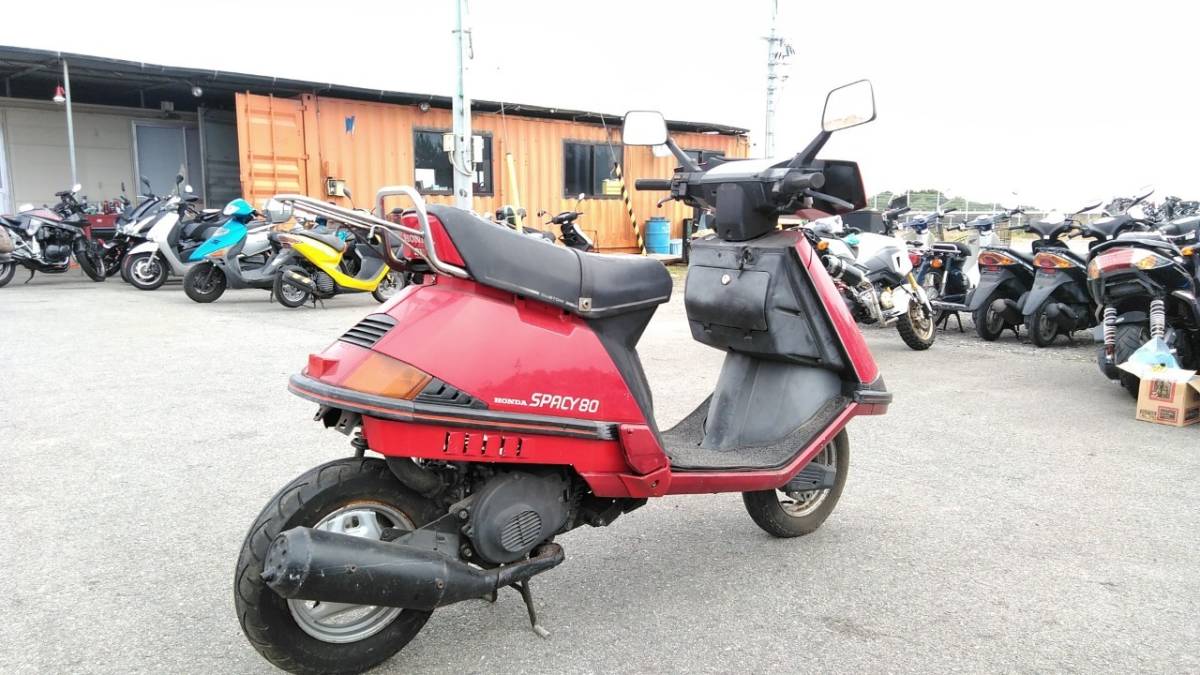 神戸明石発 ホンダ スペイシー80 Hf03 アドレスv100のエンジンスワップされたカスタム車 現状不動です 書類付き検 2st魔改造 の落札情報詳細 ヤフオク落札価格情報 オークフリー スマートフォン版