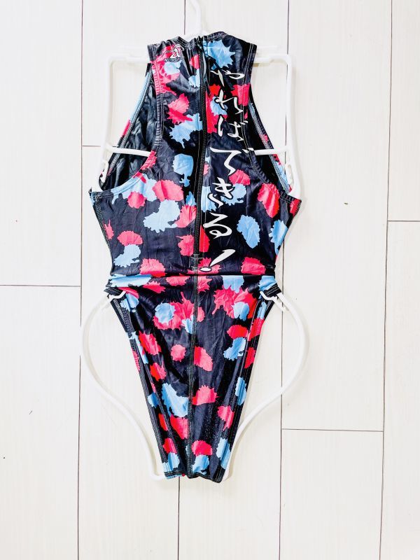 中古】6 agon女子競泳水着24(L程度)☆特注水球用ウォーターポロ☆川口