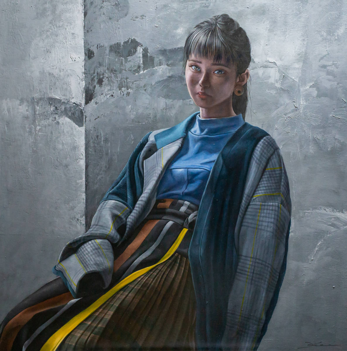 油彩画写実画リアリズム30号大作 油彩画写実画リアリズム30号大作
