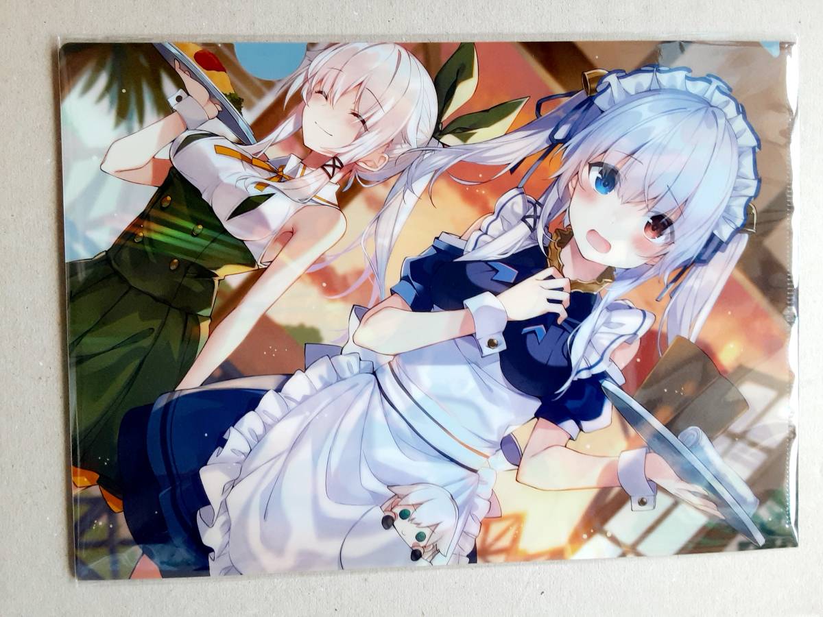 新品】クリアファイル・三嶋くろね先生・シエルちゃん・ウェイトレス