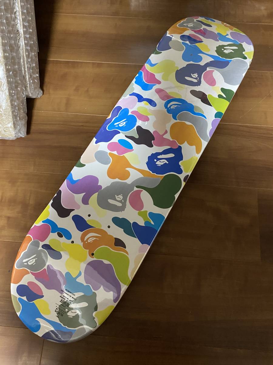 新品】送料込み！A BATHING APE CITY BAPE CAMO SKATEBOARD 緑迷彩-黒