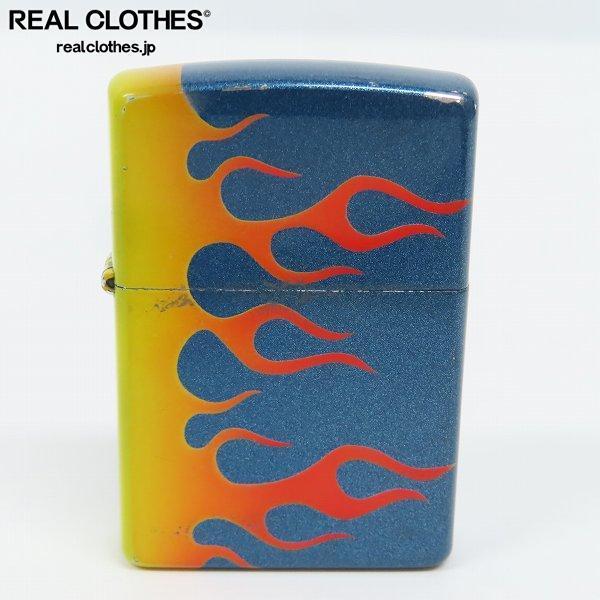 ZIPPO ジッポー ファイヤーパターン ブルーラメ 2003年製