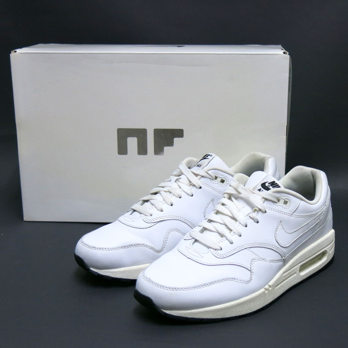 傷や汚れあり】NIKE AIR MAX 1 ID DESIGNED BY NF size27cm WHITE