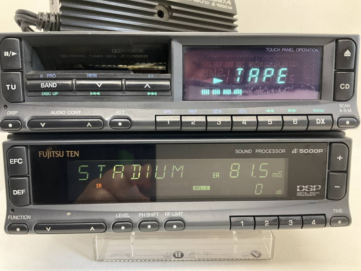 傷や汚れあり】富士通 FUJITSU TEN カーオーディオ TUNER・DECK α5000D