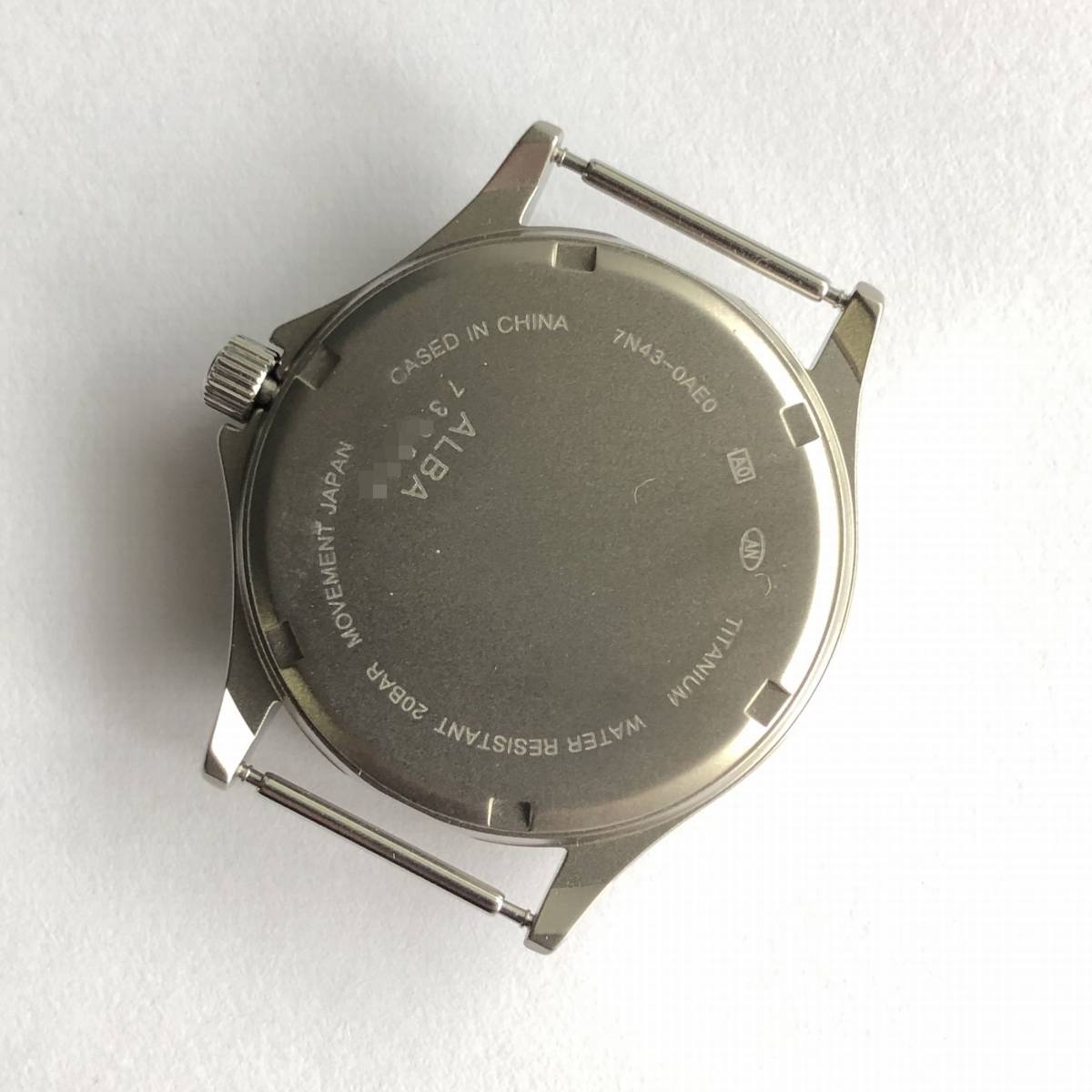 未使用】【未使用品】SEIKO ALBA military Titanium APBT209 7N43-0AE0