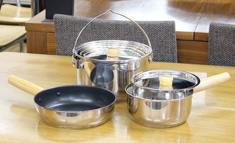 【未使用品】コールマン アルミ デラックス クックウェア セット 希少】コールマン アルミ デラックス クックウェア セット