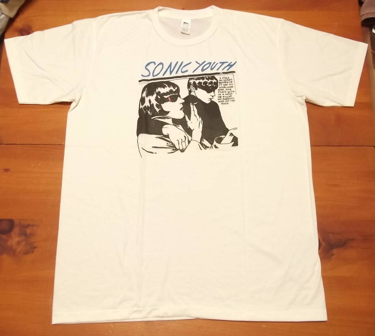 【未使用】XXL(2XL) 新品【Sonic Youth】ソニックユース Goo Vintage Style プリント Tシャツ // ノイズ