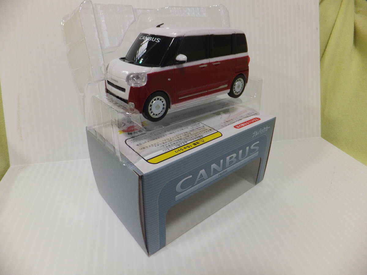 新型ムーヴキャンバス ス ミニカー　プルバックカー　ストライプス 新型 ムーヴキャンバス CANBUS 1/32 プルバックカー ミニカー