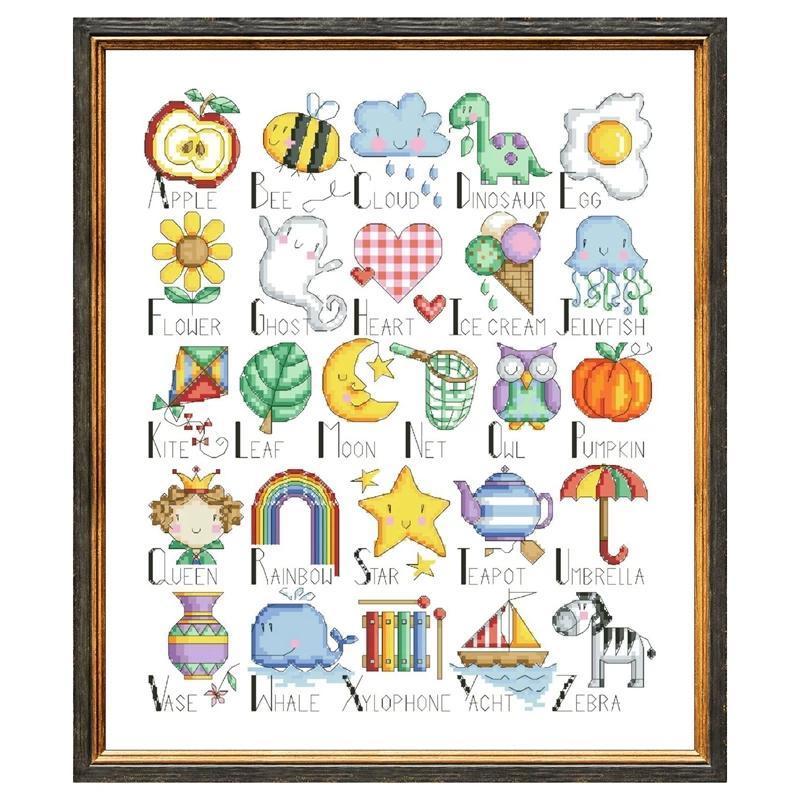 【未使用】【アルファベットサンプラー 18ct】クロスステッチキットの落札情報詳細 ヤフオク落札価格検索 オークフリー