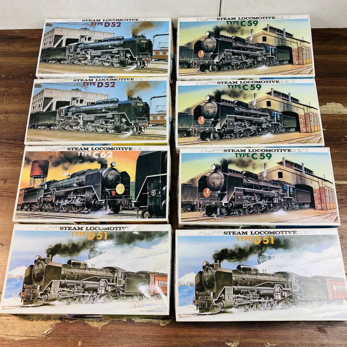 【目立った傷や汚れなし】【未組み立て】 ARII 鉄道模型 SL蒸気機関車シリーズ STEAM LOCOMOTIVE TYPE 鉄道模型 ...