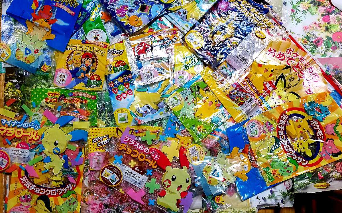 目立った傷や汚れなし】ポケモンパン 包装ビニール 袋 2000年から2005