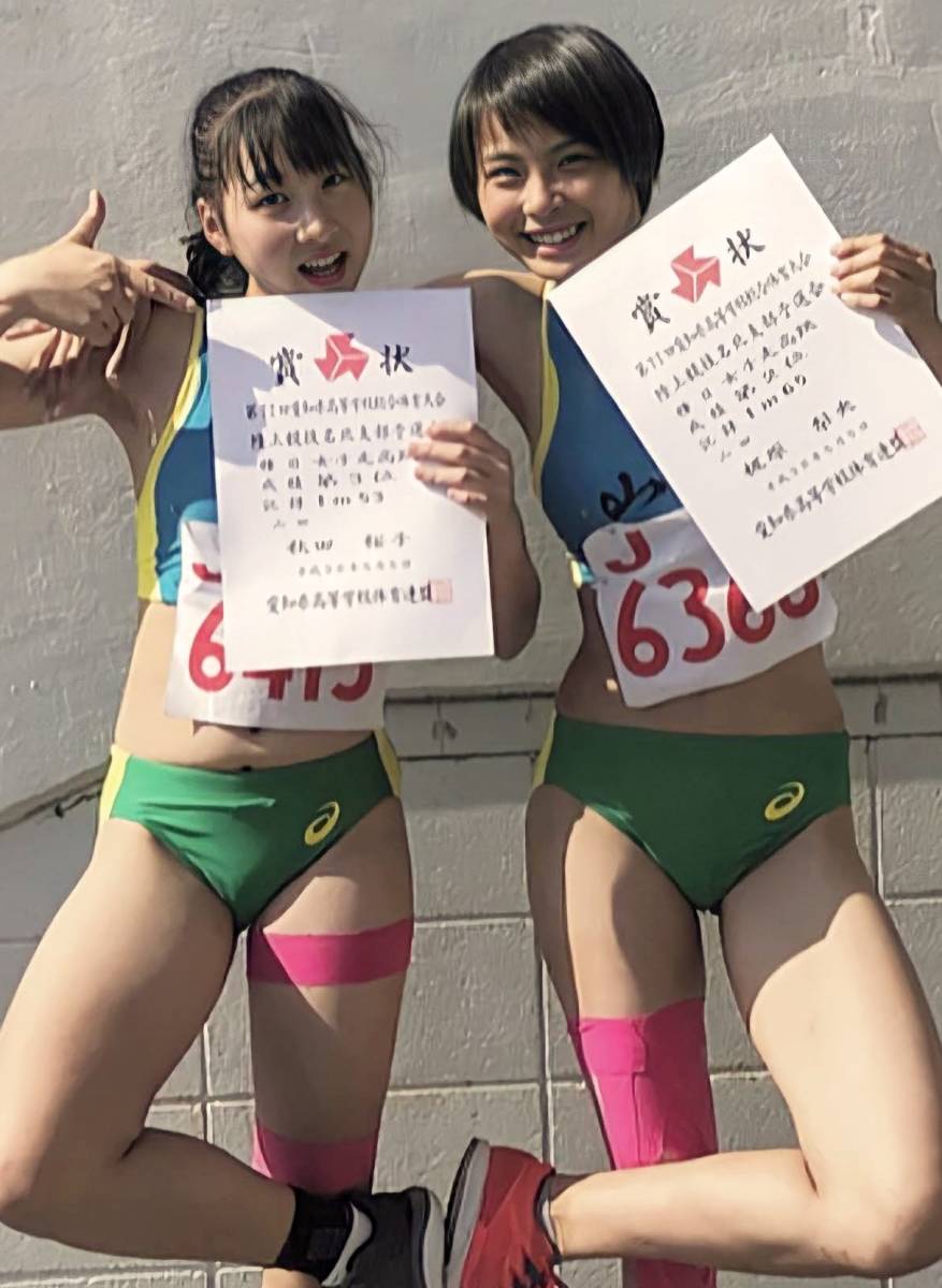 未使用】L版 生写真 アスリート レーシング ブルマ グラビア 陸上女子