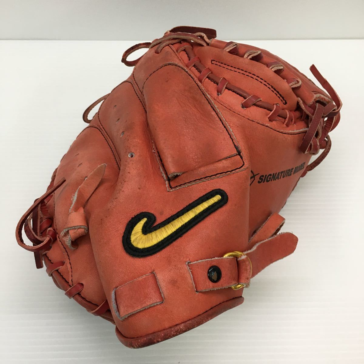 超希少 NIKE 軟式 大人用 キャッチャーミット 細川モデル - グローブ新着