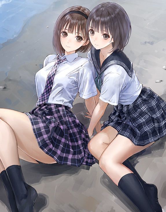 BLUE　REFLECTION 白井日菜子　等身大　タペストリー　岸田メル 駿河屋 -<中古>[特典付き] 白井日菜子 等身大タペストリー