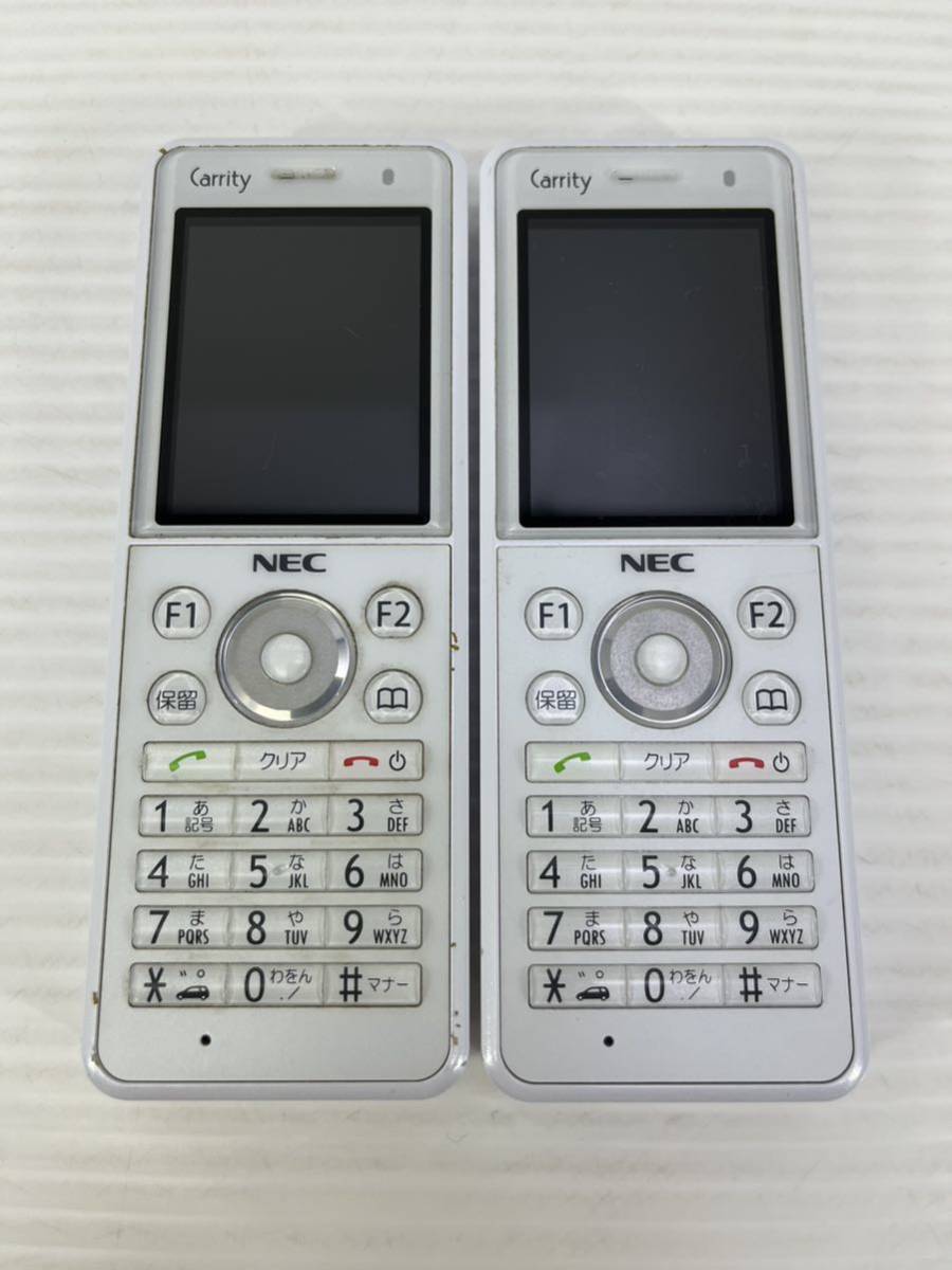 NEC Carity ホワイト PHS本体 複数台 【公式通販】