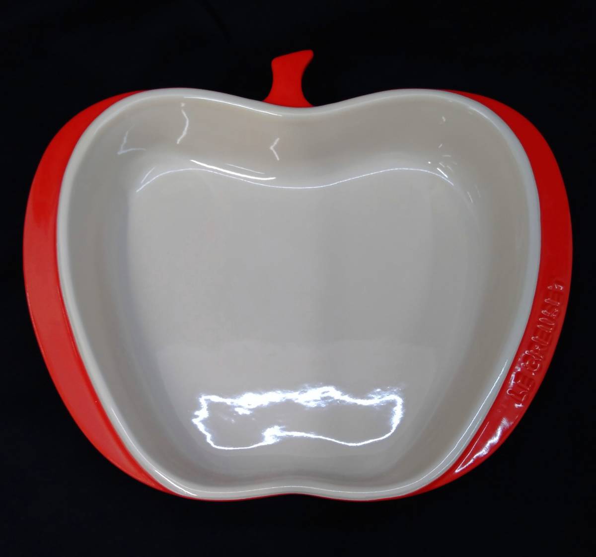 【目立った傷や汚れなし】LE CREUSET ル クルーゼ アップル パイ ディッシュ アップルパイ レッド ル・クルーゼ ルクルーゼの落札
