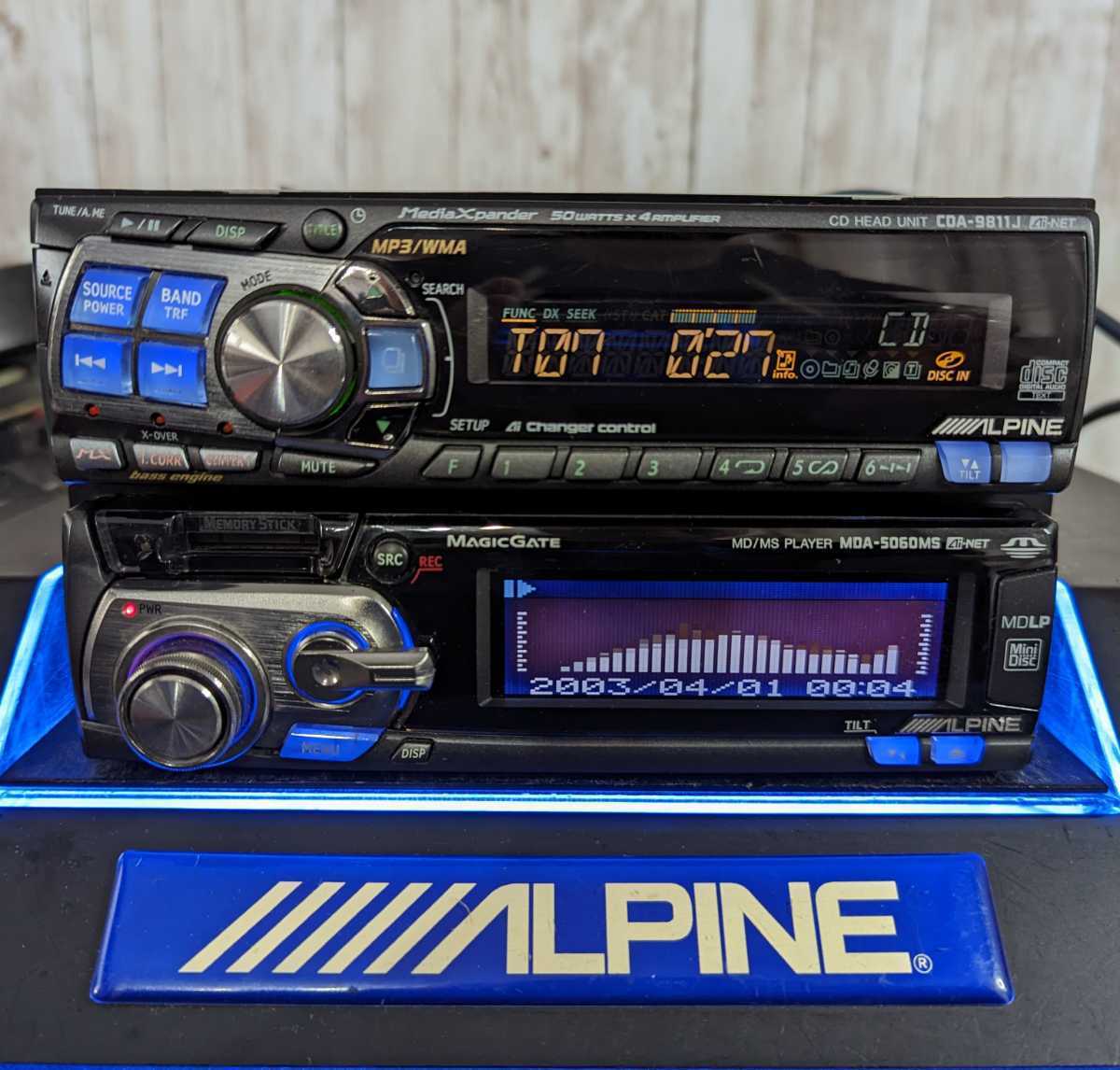 動作OK 名機 アルパイン ALPINE CDA-9815J CDヘッドユニット