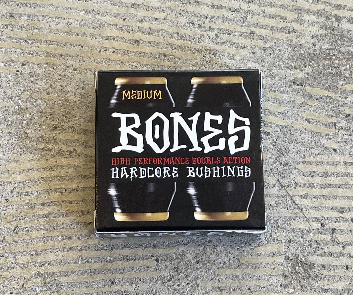 【未使用】新品 BONES HARDCORE BUSHINGS MEDIUM / BLACK ボーンズ ハードコア ブッシュゴム ミディアム