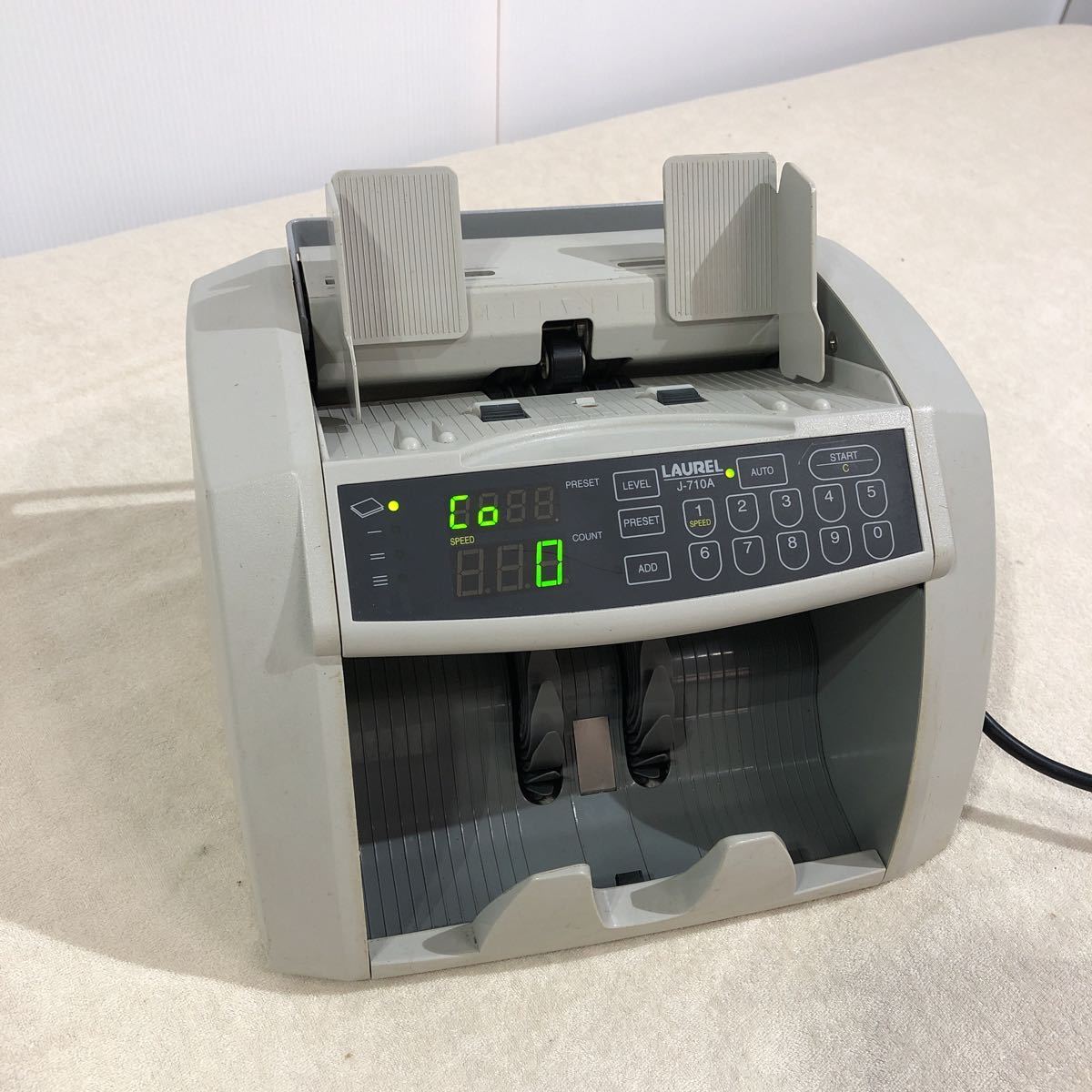 【美品】 ローレルバンクマシン 紙幣計数機 J717J 101757 ローレルバンクマシン 紙幣計数機 J717J 101757 - メルカリ