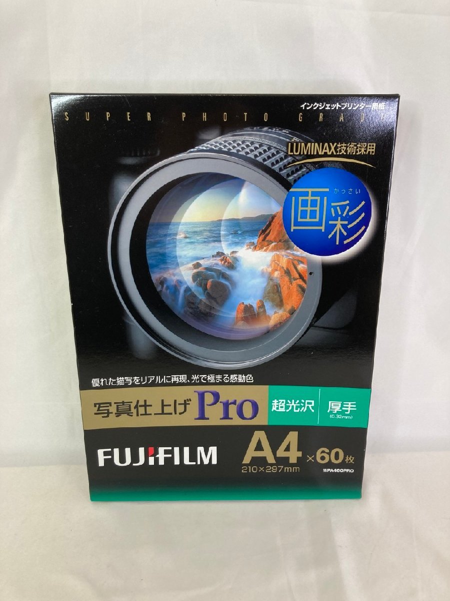 富士フイルム インクジェット用紙 Pro A4サイズ 60枚入 超光沢 厚手 未使用】【新品未使用】FUJIFILM 富士フィルム 写真仕上げPro A4 60枚