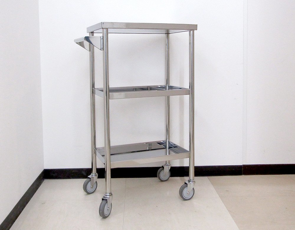 美容室　中古　ステンレスワゴン 美容室中古ステンレスワゴン