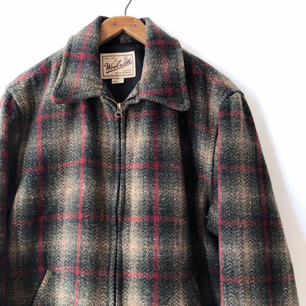目立った傷や汚れなし】90s WOOLRICH オンブレ ウール スポーツ 