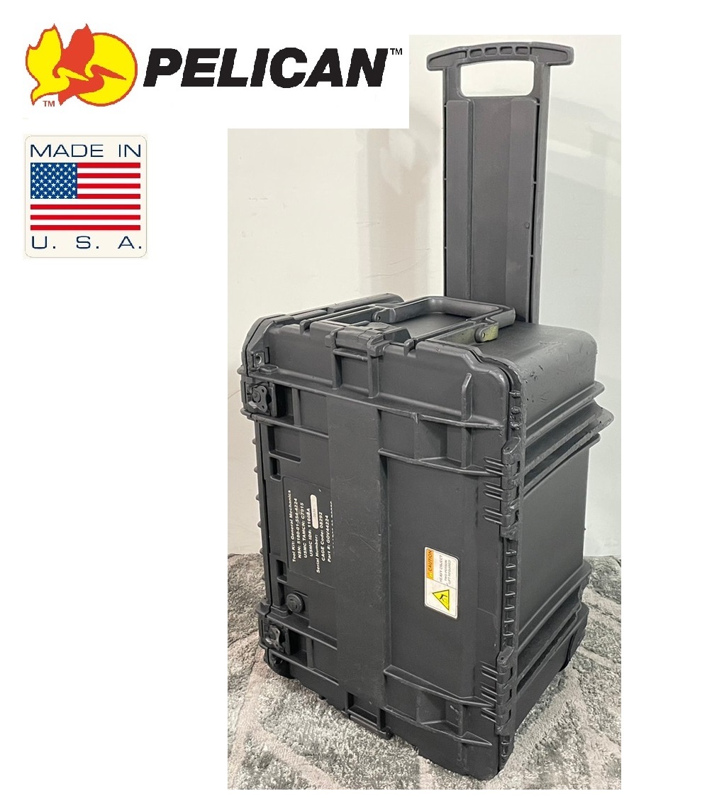 キャスター付き　米軍　ハードケース　US　トランク　工具箱　ペリカン　コンテナ 米軍放出品】ペリカン ボックス/ハードケース ツールボックス