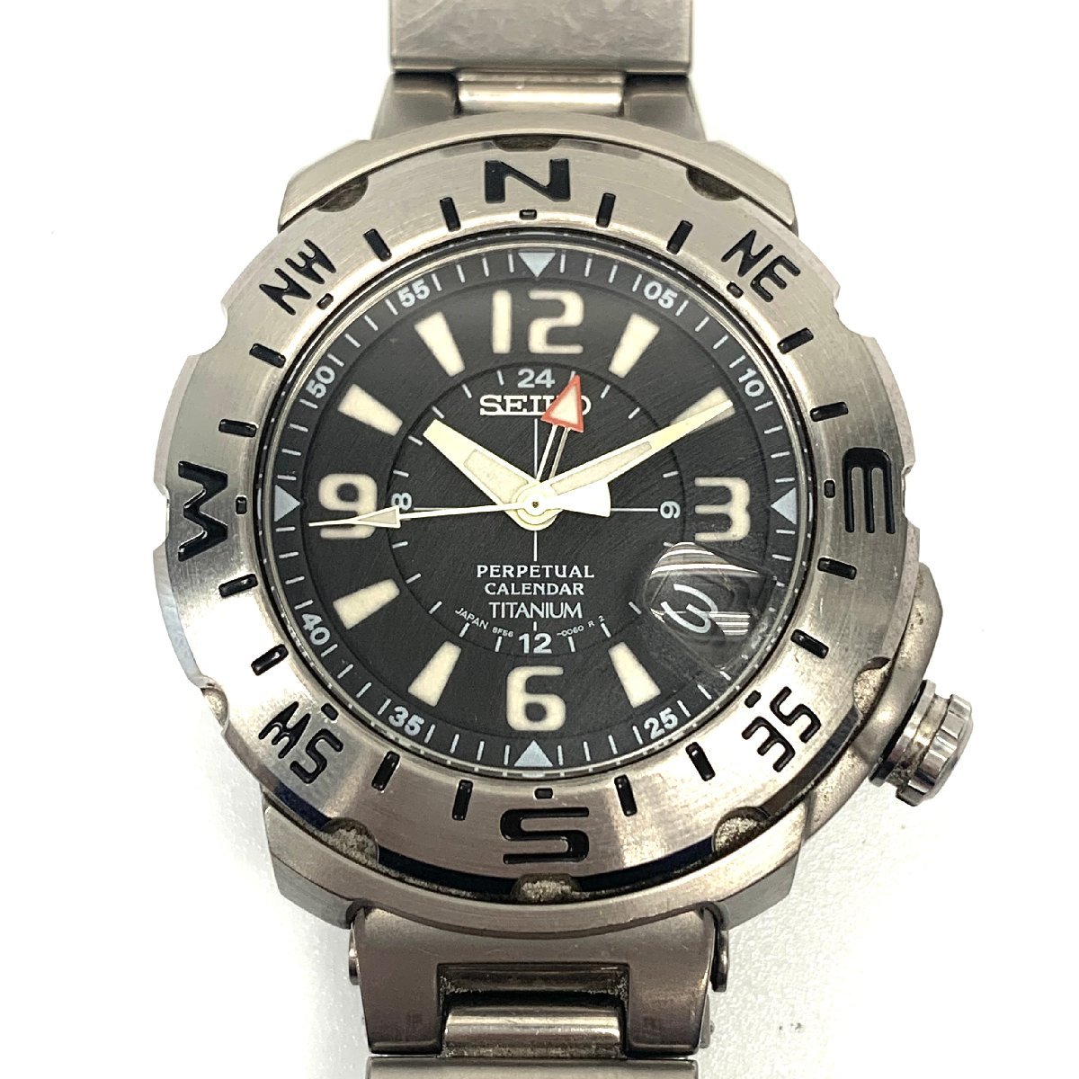 SEIKO 8F56-0070 プロスペックス ランドレック GMT チタン製