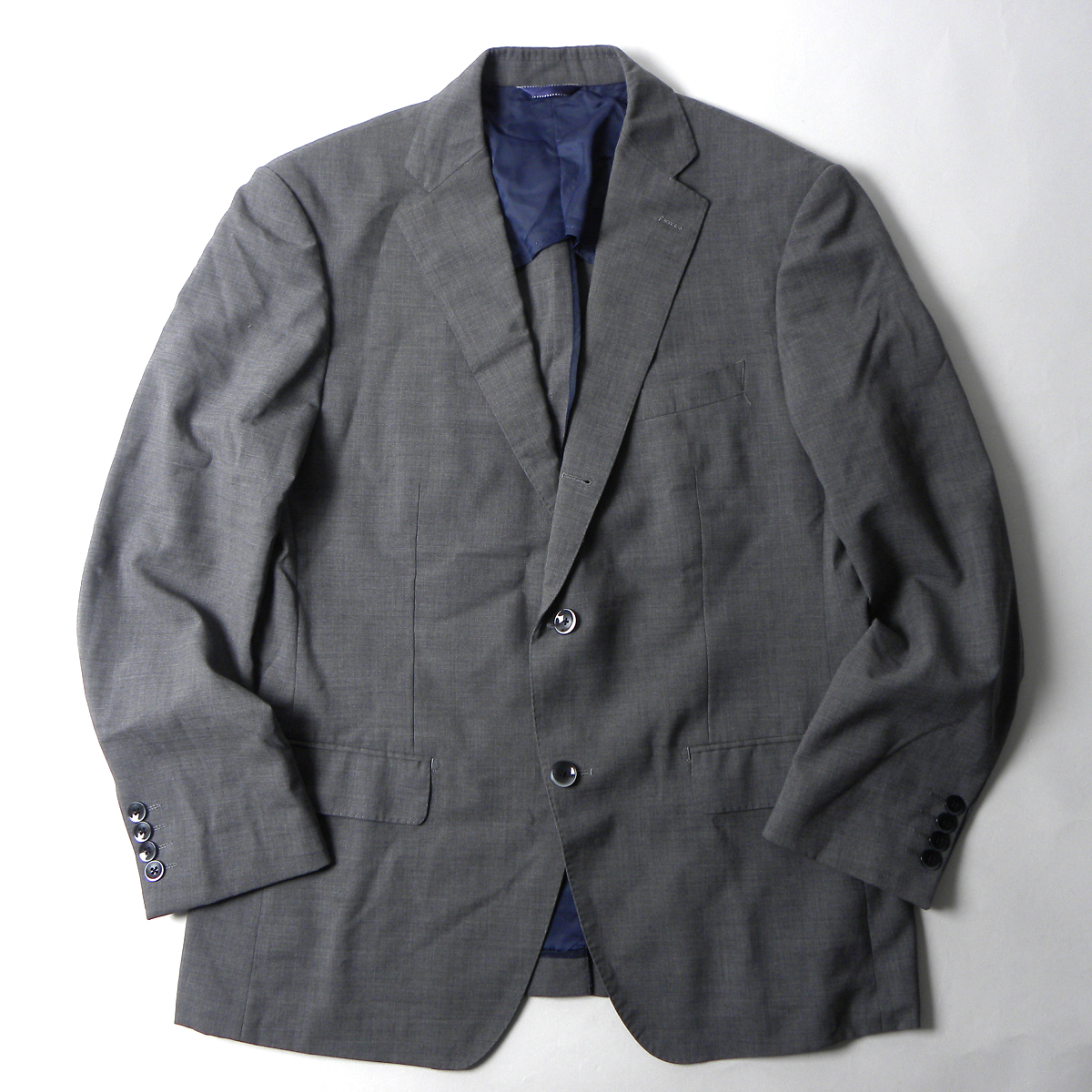 【目立った傷や汚れなし】ジュンコシマダ JUNKO SHIMADA JS HOMME ウールブレンド 春夏 段返り3Bテーラードジャケット ...