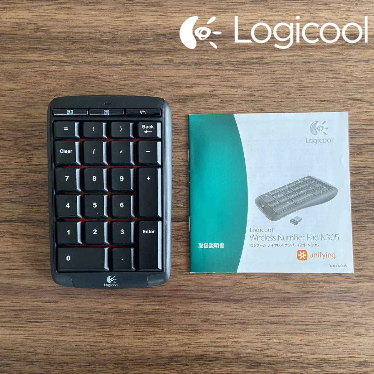 N305】テンキー レシーバー付き❁❁ ロジクール、Unifying対応の