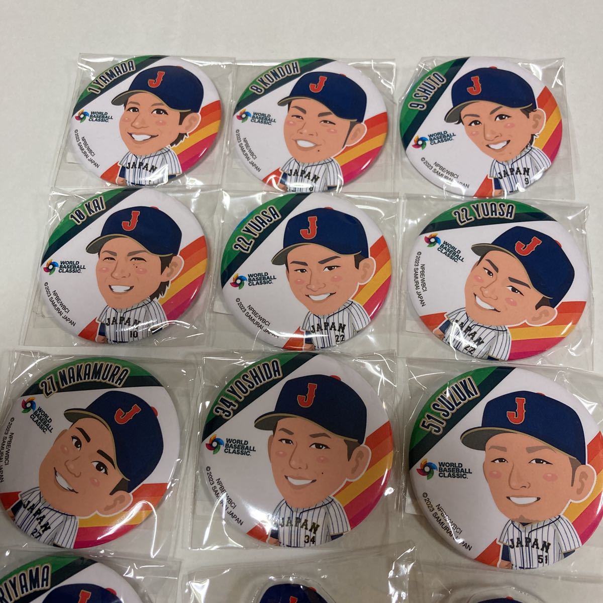 未使用】激レア 激安 2023 WBC 缶バッチ ガチャ 送料無料 新品 未使用